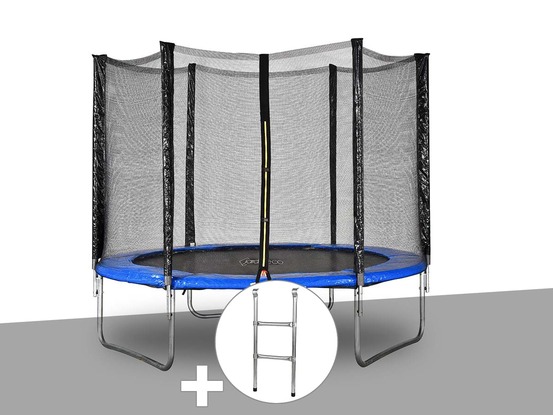 Kit trampoline atlas ø 2,44 m bleu + echelle