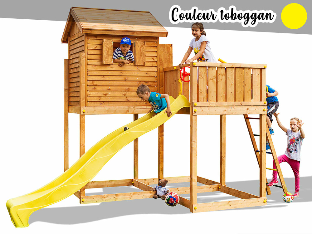 Aire de jeux my side - toboggan jaune