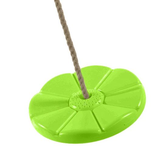 Axi siège balançoire ronde en plastique vert clair | balançoire enfant - 27 cm