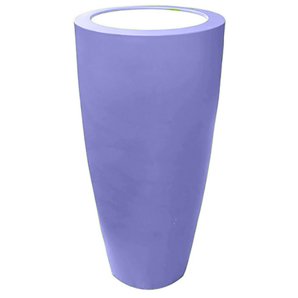 Pot conique 3 en 1 pot de fleurs-mange debout-seau à champagne dessus polyéthylè