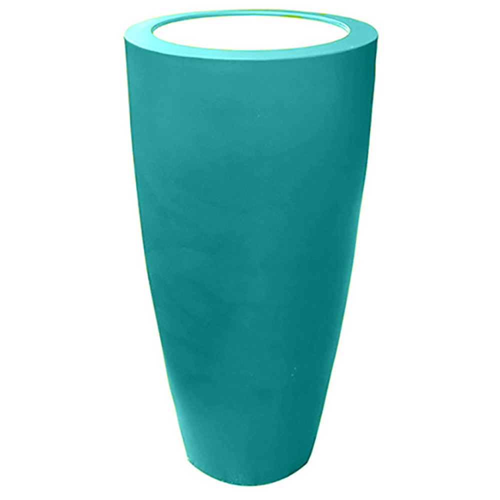 Pot conique 3 en 1 pot de fleurs-mange debout-seau à champagne dessus polyéthylè