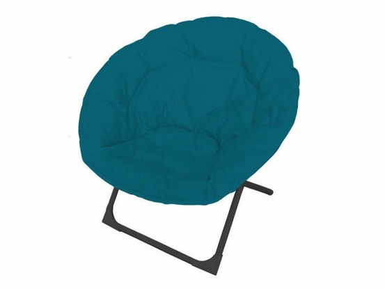 Fauteuil chaise moon acier bleu miami