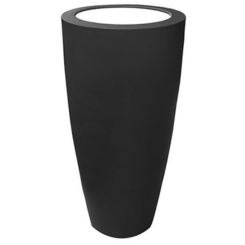 Pot conique 3 en 1 pot de fleurs-mange debout-seau à champagne dessus polyéthylè