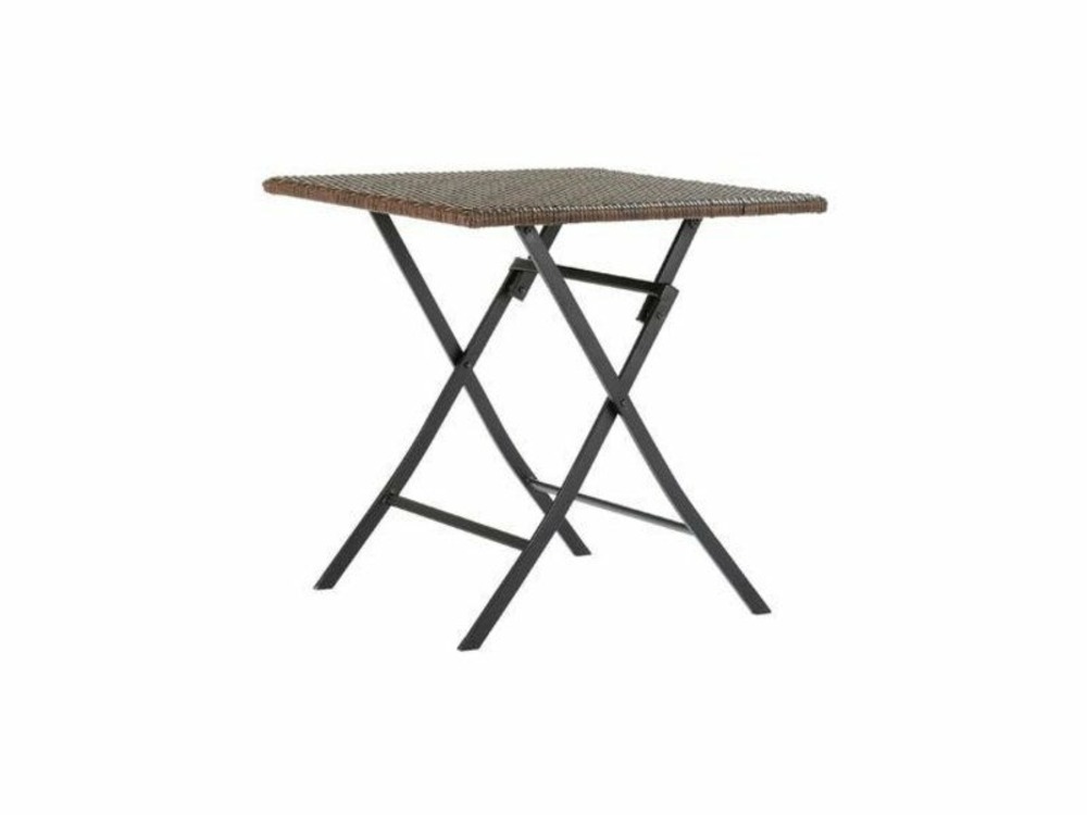 Table de repas bistro zena carré brun 4 personnes