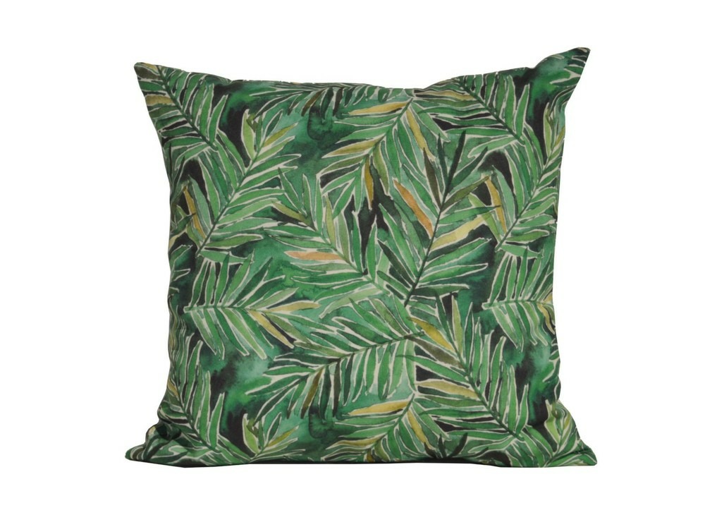 Coussin déhoussable exterieur décor motif imprimé aquarelle 45 x 45 cm