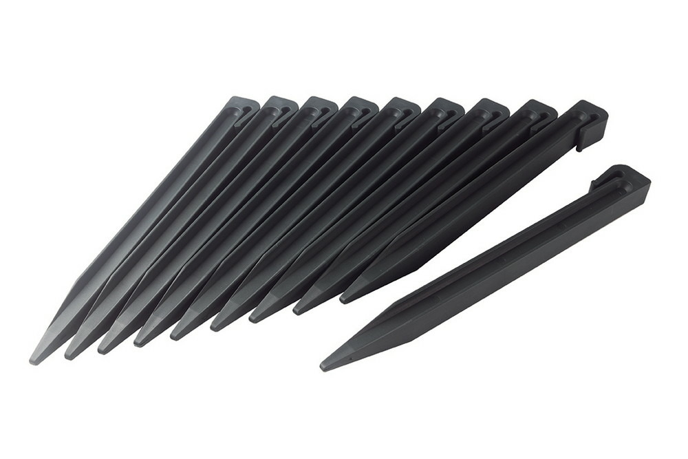 Lot de 10 piquets d'ancrage etik fix vert clair - pp pour bordure etik bordura