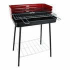 Barbecue noir rouge 52 x 37 x 71,5 cm
