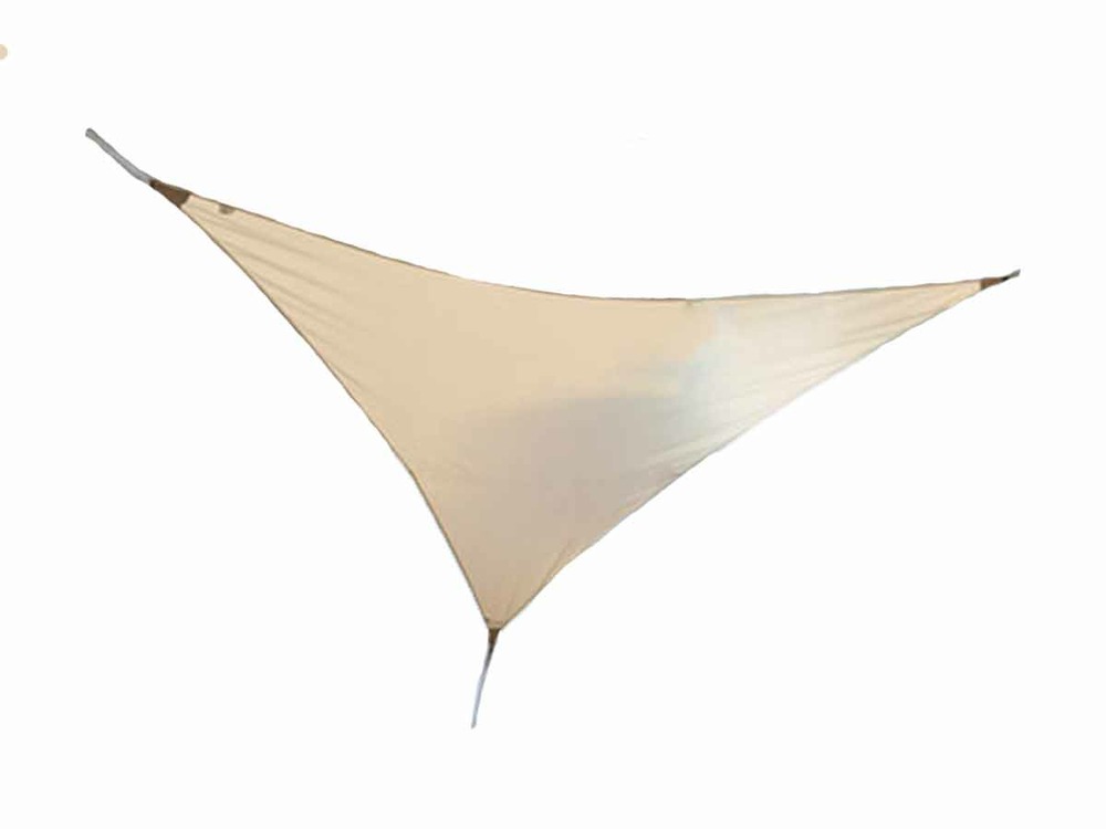 Voile d'ombrage triangulaire serenity 3,60 x 3,60 x 3,60 m - sable