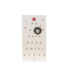 Feeric lights & christmas suspension calendrier de l'avent + couronne - 51 x 26 cm