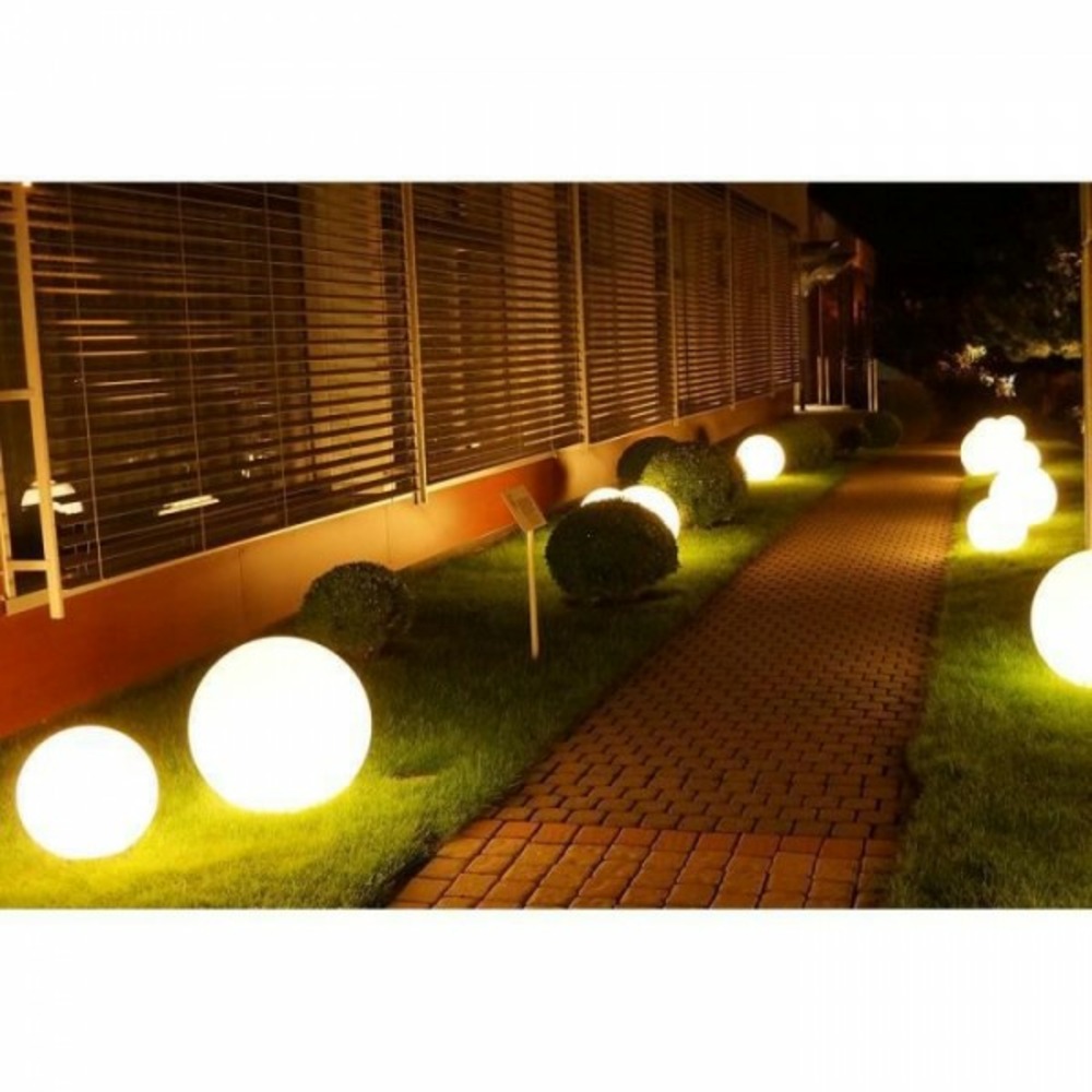 - boule lumineuse filaire pour extérieur led - blanc bobby - ø50cm culot e27