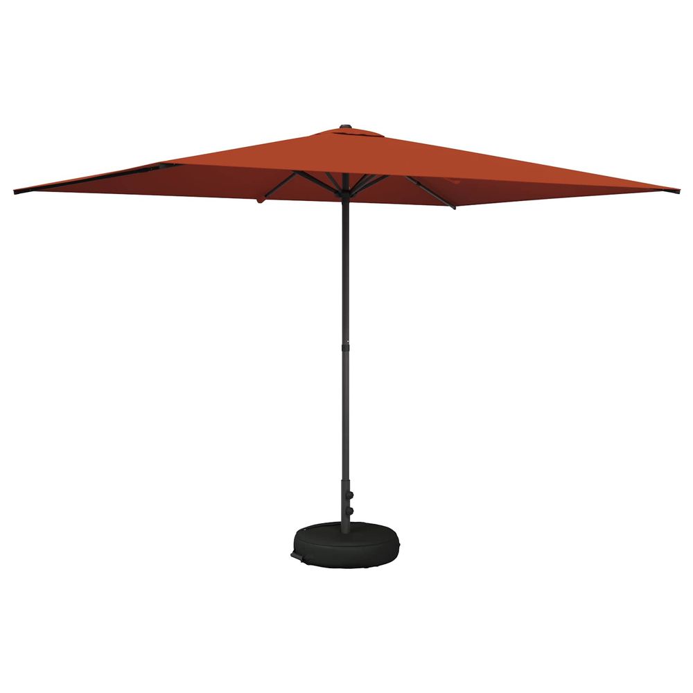 Parasol de jardin avec base 200 x 300 cm polyester