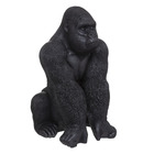 Gorille résine 45,5 x 40,3 x 67,8 cm noir - atmosphera