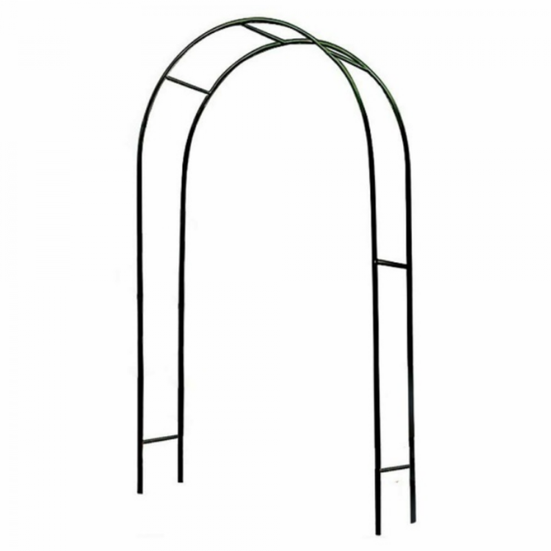 Kinzo arche de jardin en métal pour plantes grimpantes 140x240cm