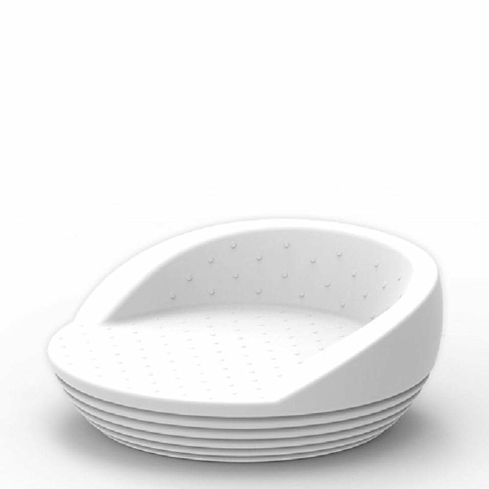 Lit de jardin lumineux formentera solaire+batterie rechargeable led rgb avec télécommande ø164cm