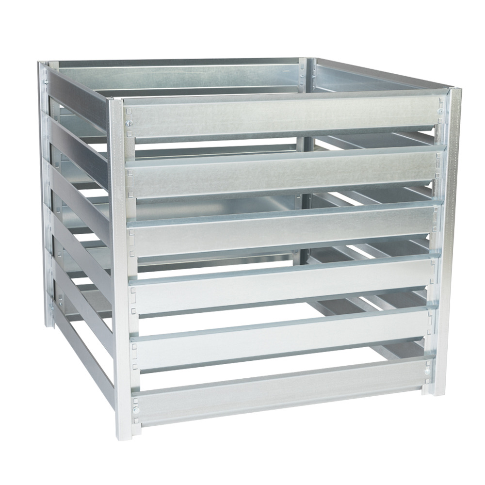 Composteur de jardin M800 - 91 x 91 x h85 cm / 704l - composteur de jardin en métal - bac à compost