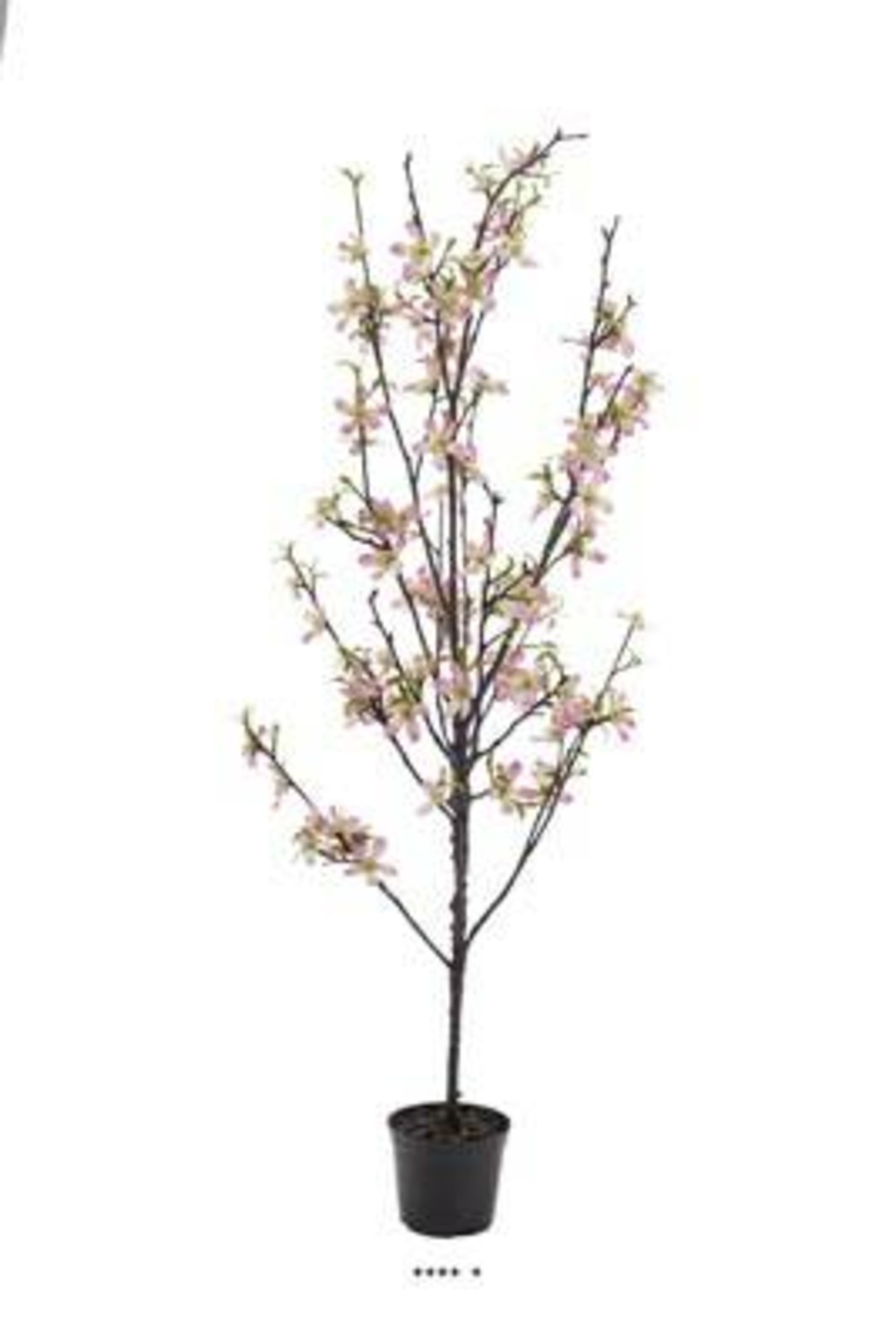 Cerisier artificiel prunus du japon tronc pe h 90 cm d 40 cm fleurs roses