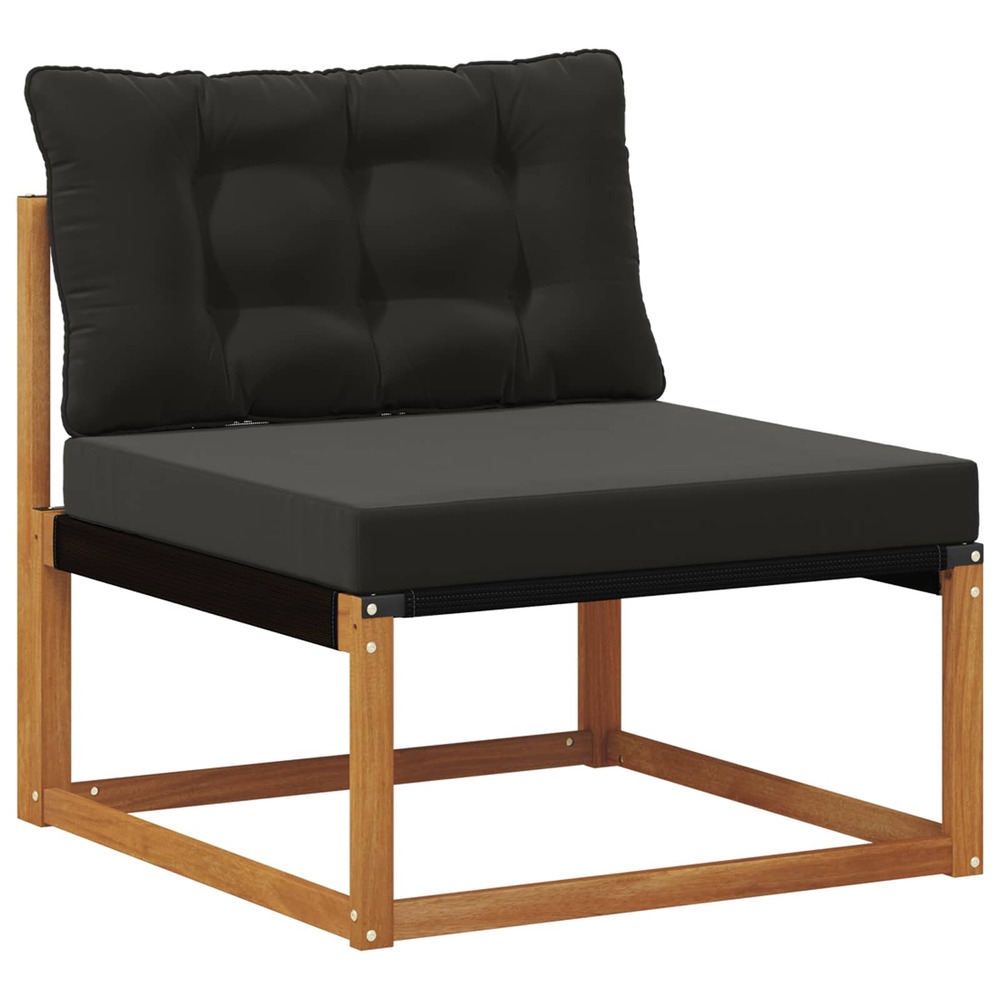 Sofa de milieu extérieur bois d'acacia massif naturel