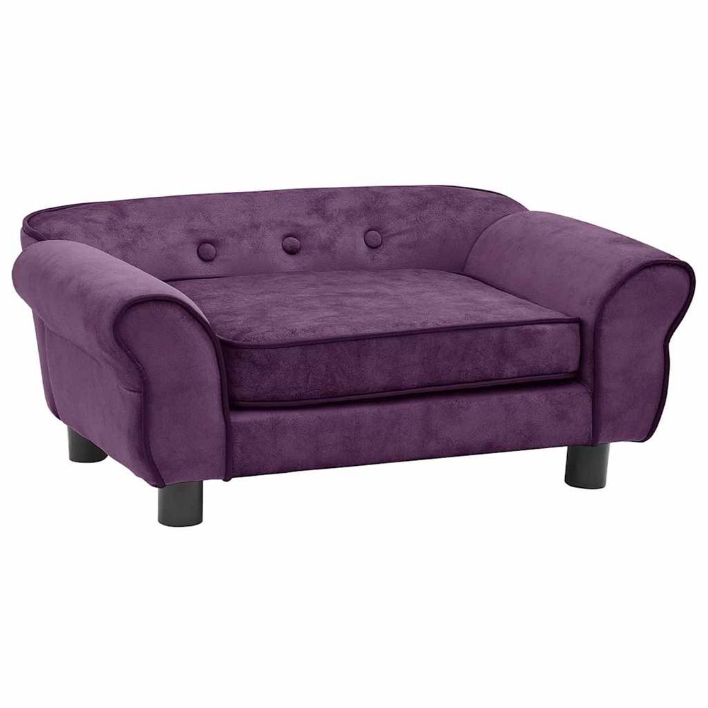 Canapé pour chien bordeaux 72x45x30 cm peluche