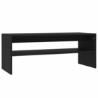 Table basse noir 100x40x40 cm bois d'ingénierie