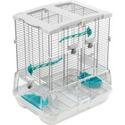 Cage vision s01 blanc/turquoise