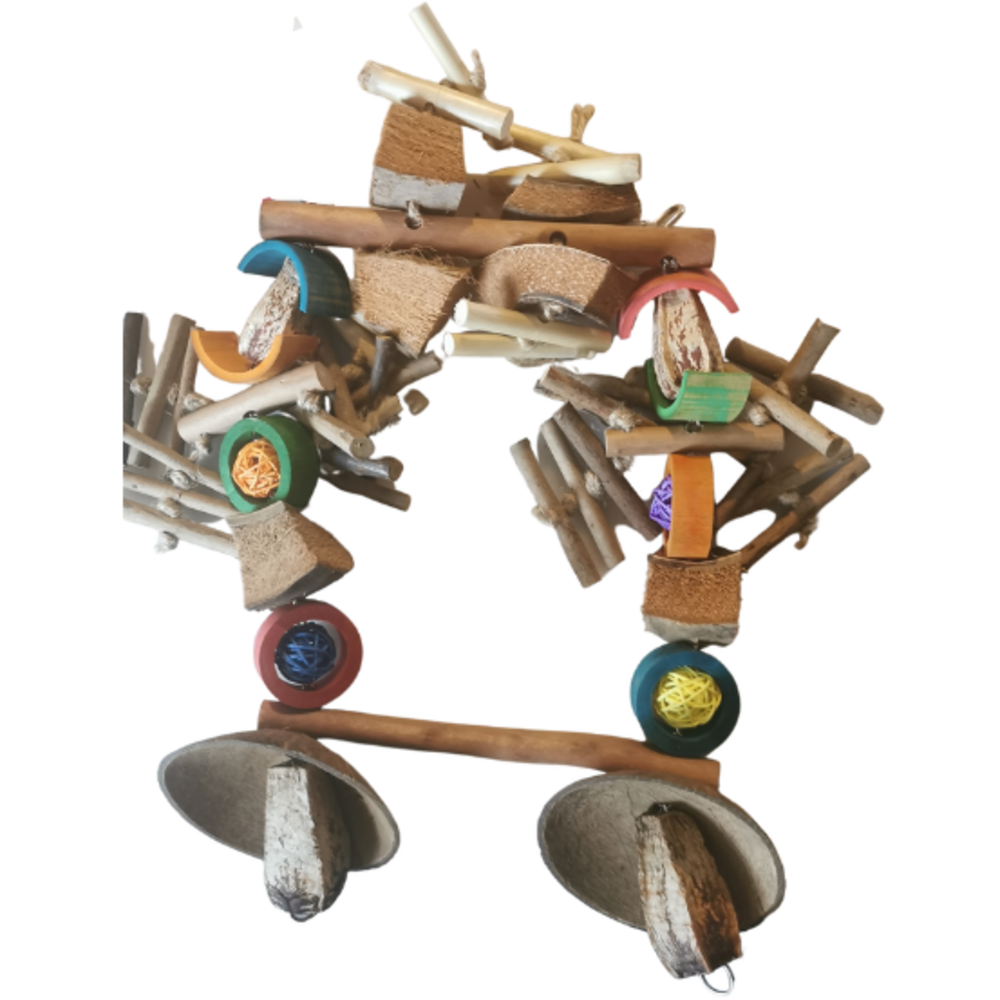 Jouet pour perroquet, perruche, oiseaux exotiques balancoire melimelo m