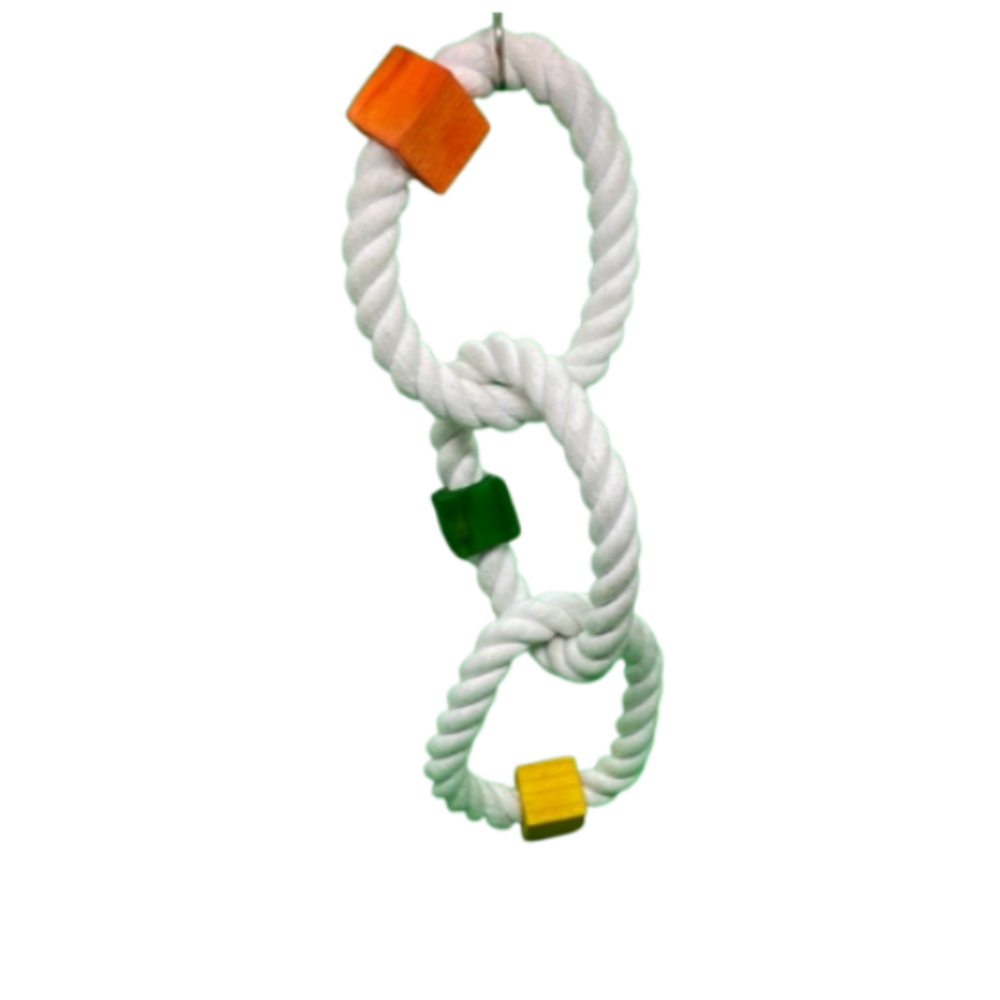 Jouet pour perroquet, perruche, oiseaux exotiques cercle de cotton