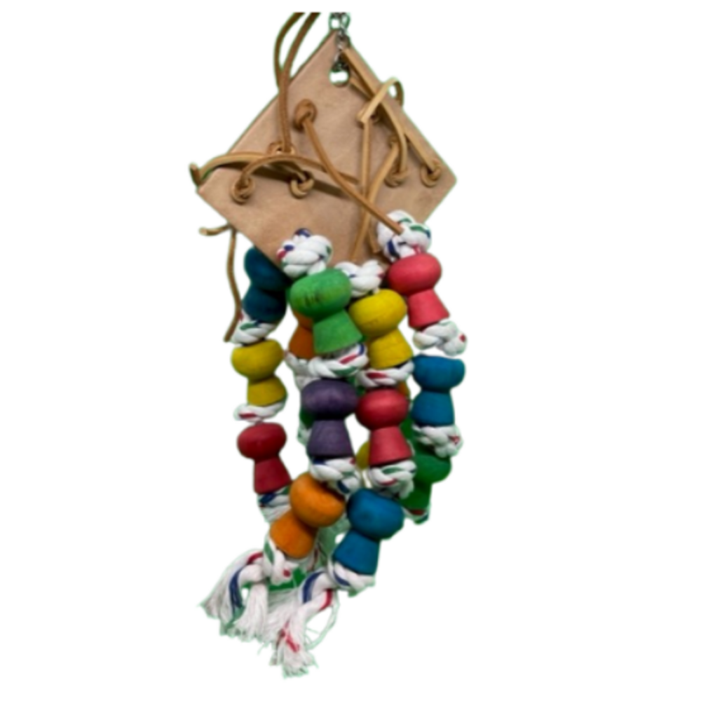 Jouet pour perroquet, perruche, oiseaux exotiques collier de perle