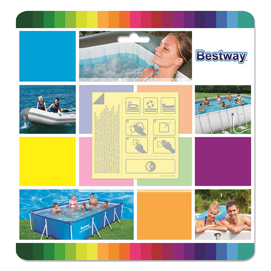 10 patchs de réparation pour liner de piscine waterproof bestway