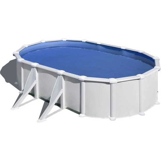 Piscine ovale acier gré atlantis - 6,10 x 3,75 m
