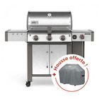 Pack barbecue weber genesis ii lx s-340 gbs inox + housse standard