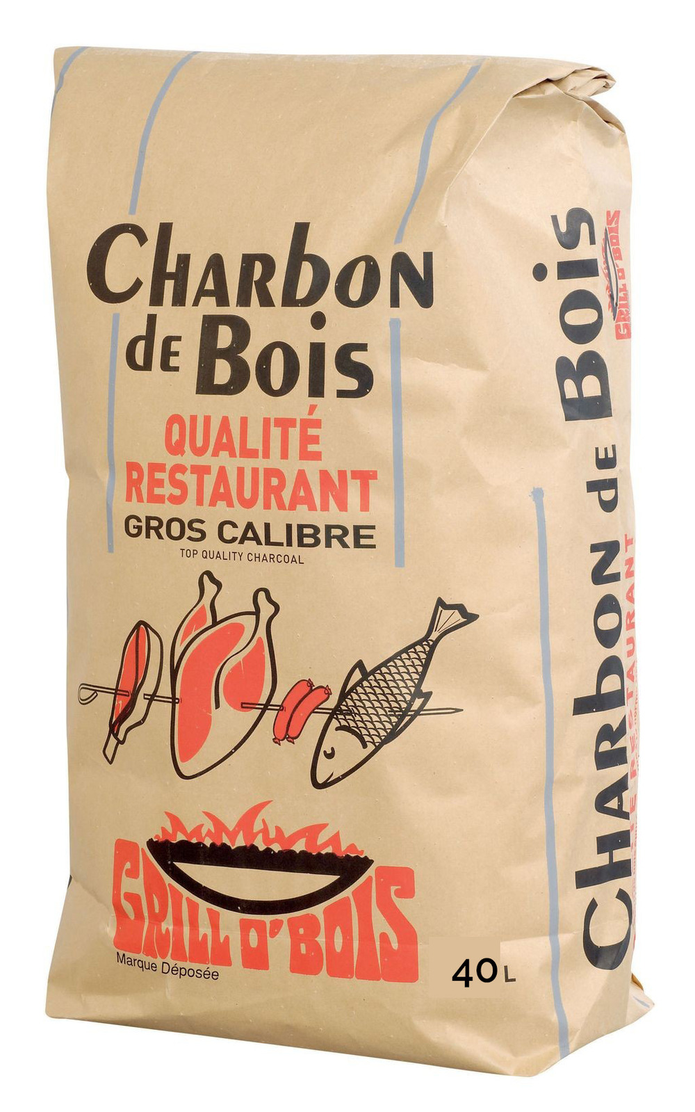 Charbon de bois 40l 