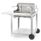 Barbecue à charbon le marquier exclusive mendy + chariot - inox
