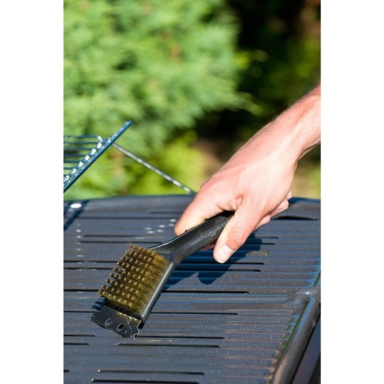Brosse pour grille de barbecue campingaz avec manche en plastique