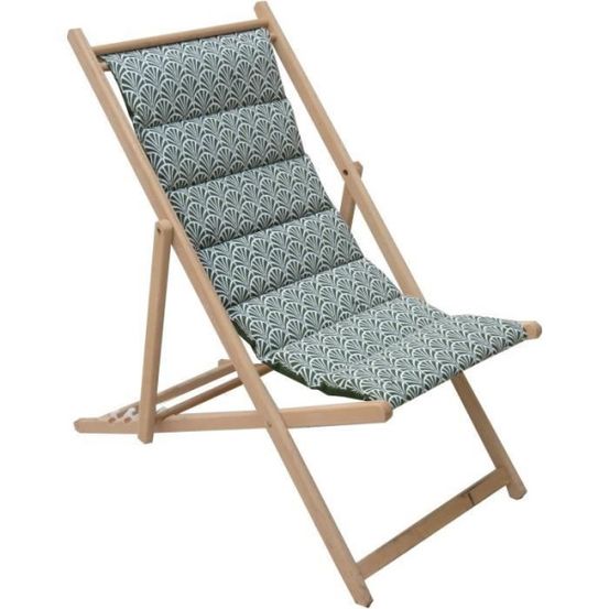 Transat - chilienne matelassée norvege avocat - tissu traité déperlant
