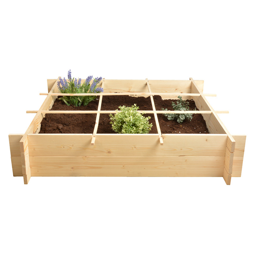 Carré potager en bois - beige, Jouet