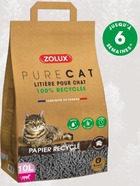 Litière ecologique en papier recycle pure  chat 10l