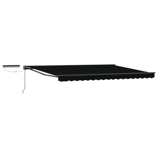Auvent rétractable électrique noir et anthracite 4 × 3 m
