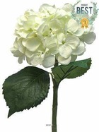 Hortensia artificiel en branche, h 48 cm crème - best - couleur: crème