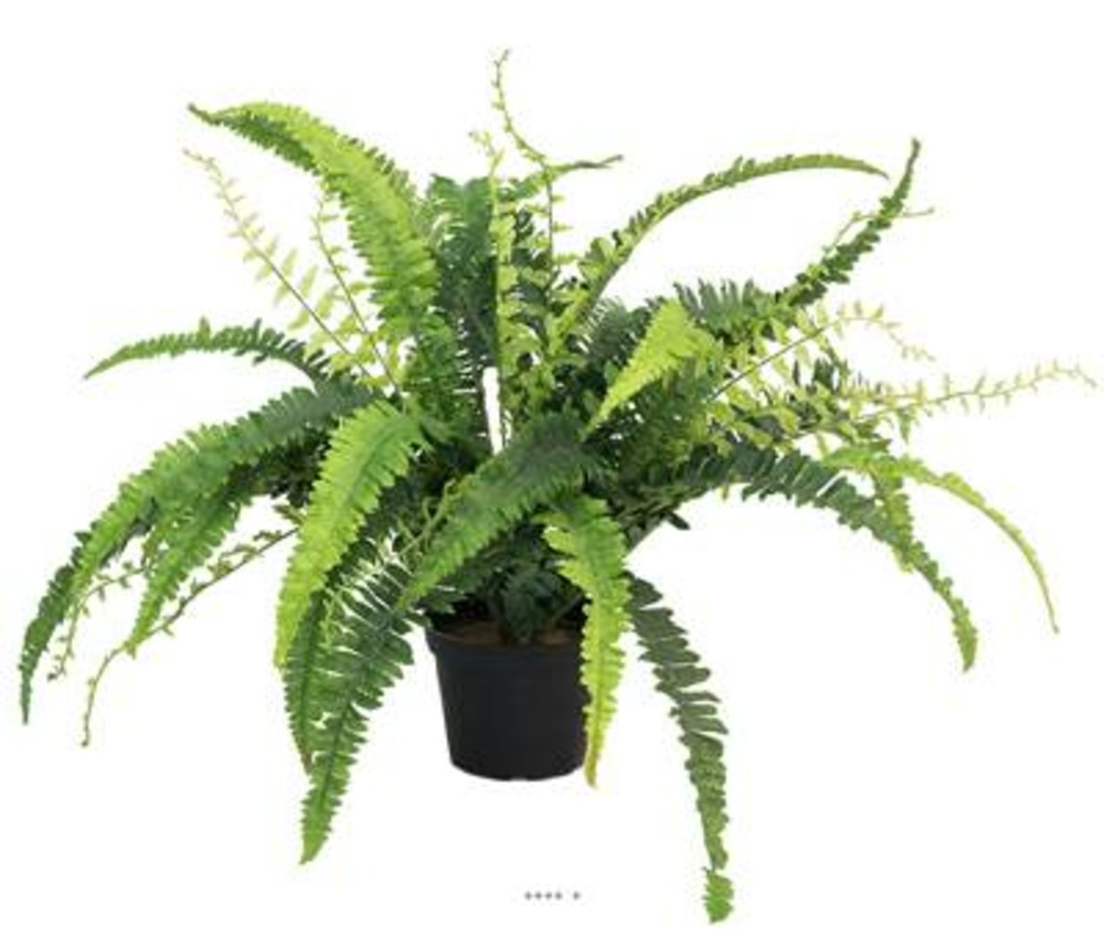 Fougère de boston artificielle en pot, h 41 cm, d 40 cm - dimhaut: h 41 cm