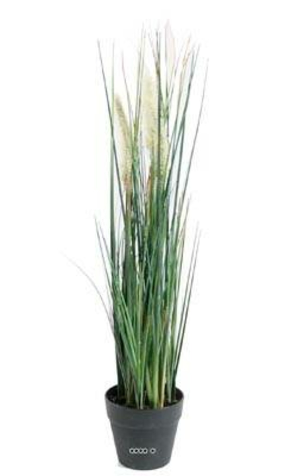 Graminée herbe de roseau artificielle avec 3 chatons en pot h 50 cm