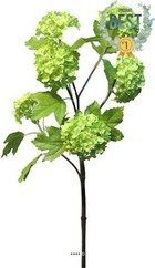Branche de viorne artificielle, 6 têtes, h 60 cm vert - best - couleur: vert