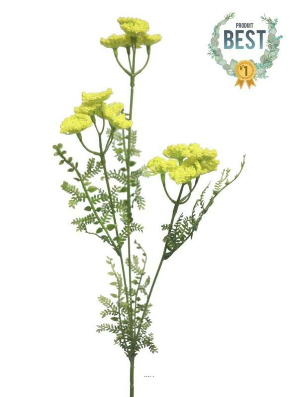 Achillée artificielle en tige, h 52 cm jaune - best - couleur: jaune