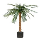 Palmier artificiel cycas en pot tronc haut h 210 cm vert - dimhaut: h 210 cm - c