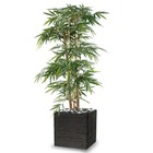 Bambou artificiel grosses cannes en pot h 270 cm vert - dimhaut: h 270 cm - coul
