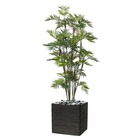 Palmier parlour artificiel h 200 cm 1232 feuilles 15 troncs en pot