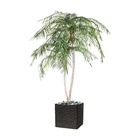 Palmier phoenix artificiel h 225 cm 2 troncs 2660 feuilles plastiques anti-uv en
