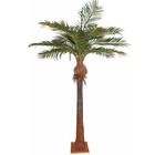 Palmier coco artificiel h 700 cm d 320 cm 19 palmes sur platine - dimhaut: vert