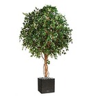 Ficus exotique geant artificiel h 315 cm 6600 feuilles en pot - dimhaut: h 315 c