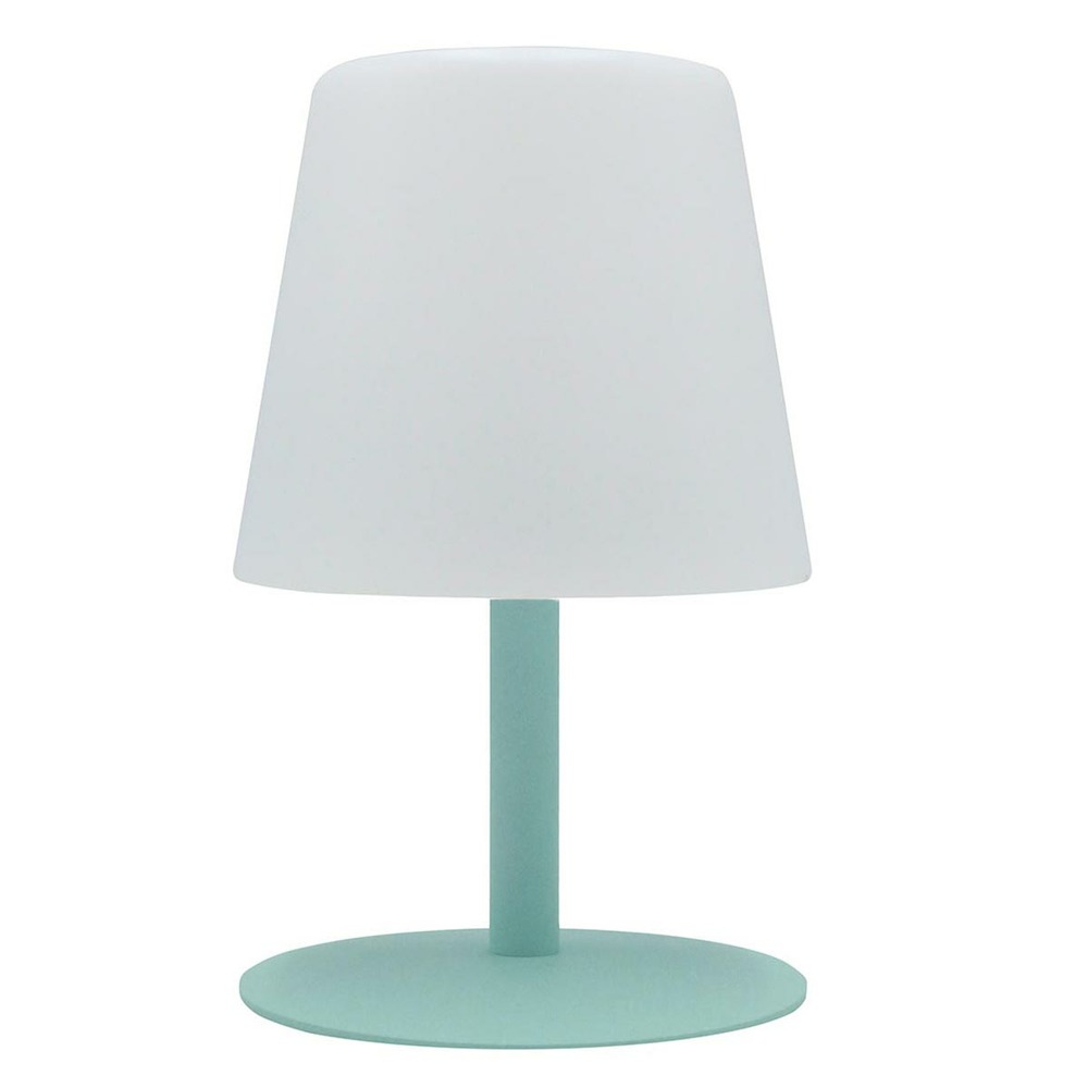 Lampe de table sans fil led standy mini vert acier h25cm