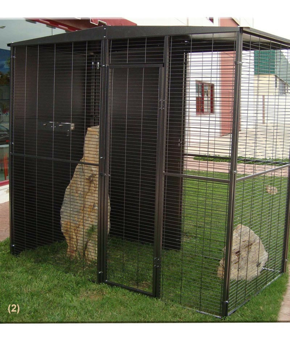 Volière de jardin pour perroquets de 2m²